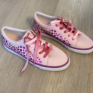 Keds Pink Sneakers with Heart Design